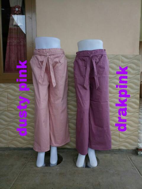 Kulot polos dewasa bahan katun Stretch