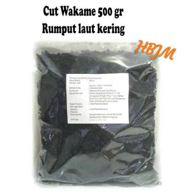 

Cut Wakame 500gr Rumput laut untuk soup miso terlaris