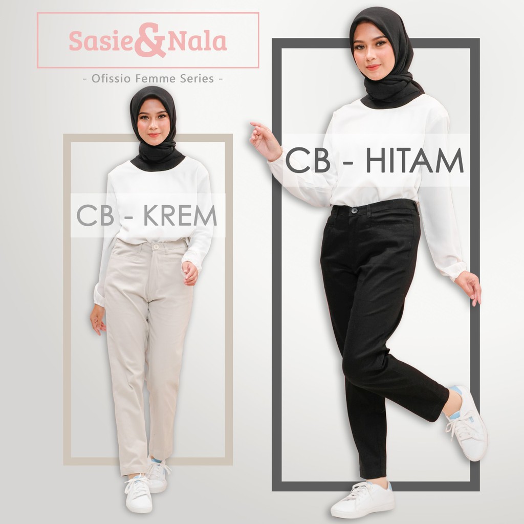 CELANA WANITA TWILL STRETCH BANYAK UKURAN