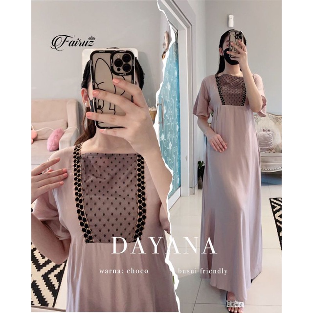 fairuz dayana daster arab terbaru rayon premium LD 110 PB 140