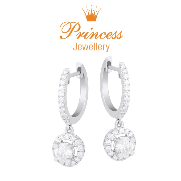 Anting Berlian GIA Sertifikat PER836111 Princess Jewellery