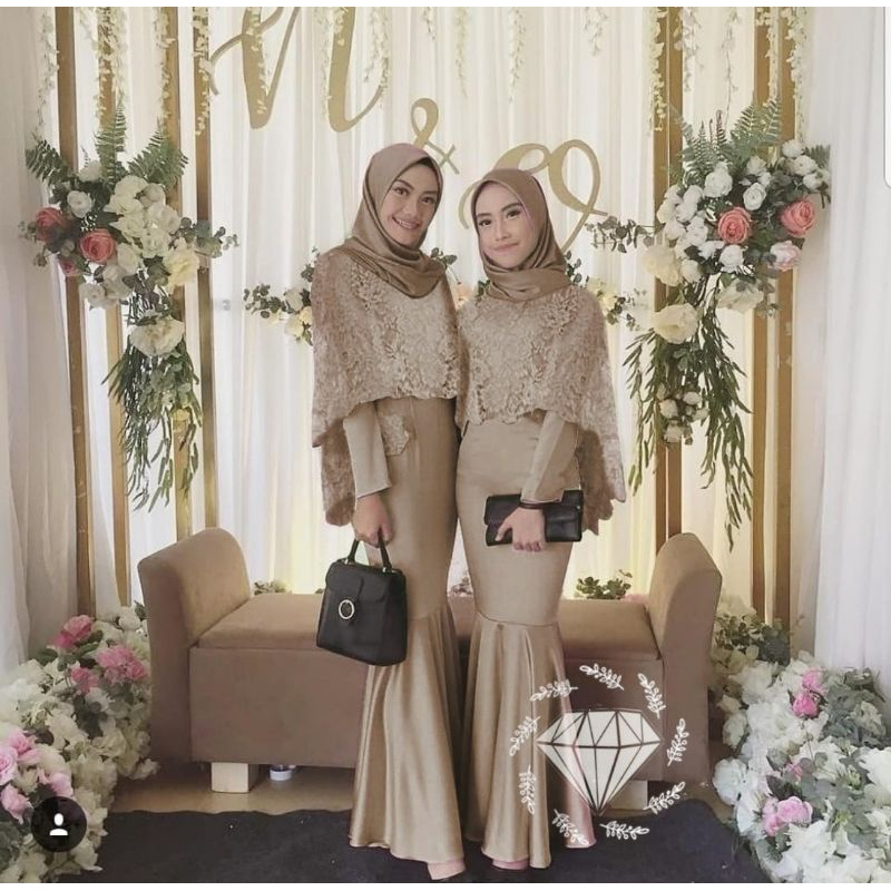 MAXY AZKA MERMAID, BRUKAT, VELVET, GAMIS, HIJAB, MUSLIM, DRESS