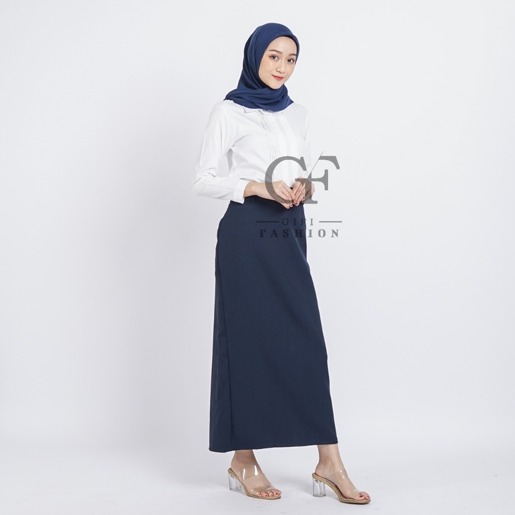 ROK KERJA WANITA / /ROK FORMAL/ ROK REMPEL KERJA / ROK SPAN KERJA / ROK PANJANG POLOS / ROK KANTOR-3