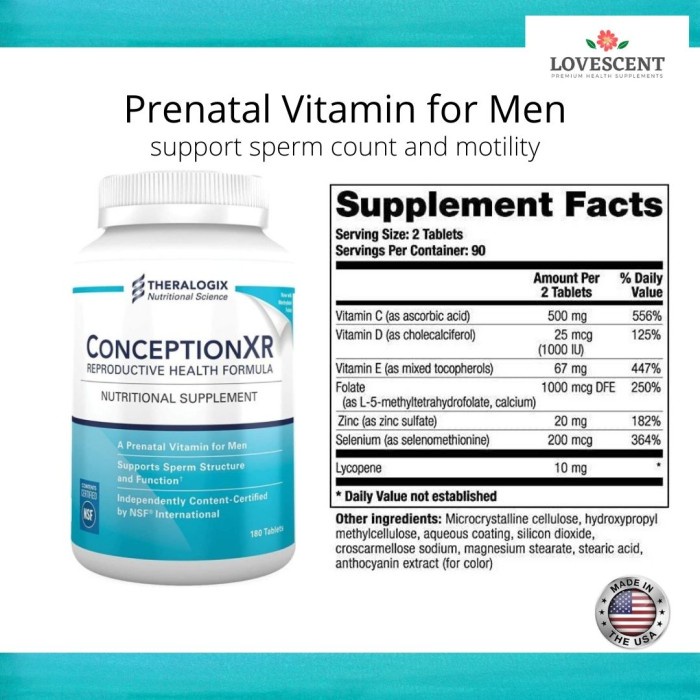 Prenatal Vitamin For MEN
