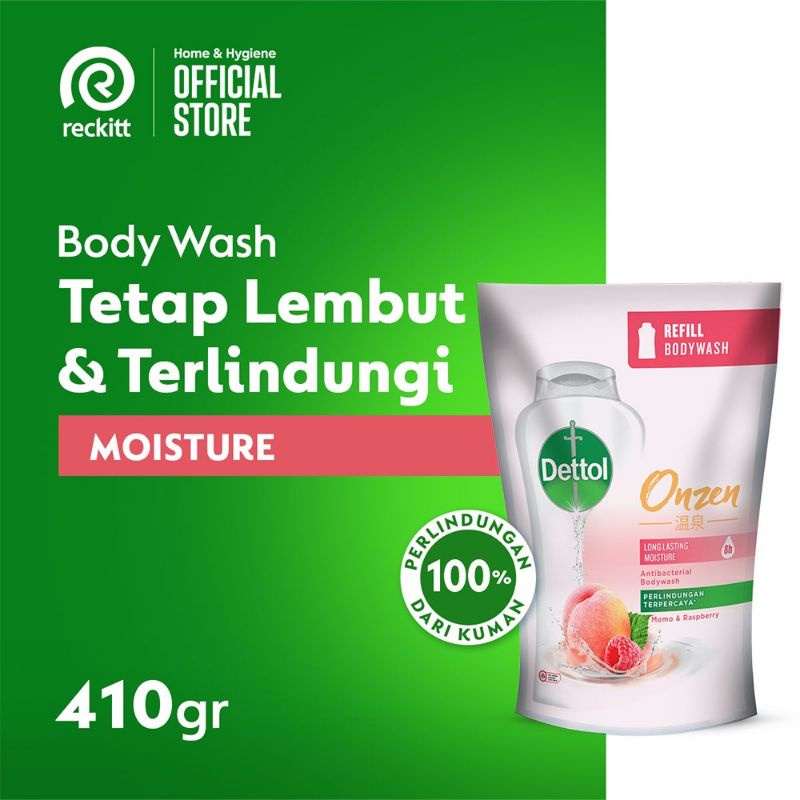 DETTOL sabun cair / body wash 410ml - sabun Cair Dettol