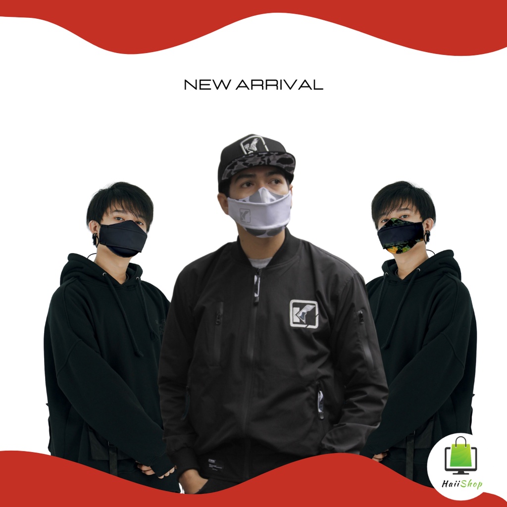 Masker Kain pria cowo cowok Camo Mask Premium Original Kiral Camomask Kualitas Terbaik unisex 2 ply
