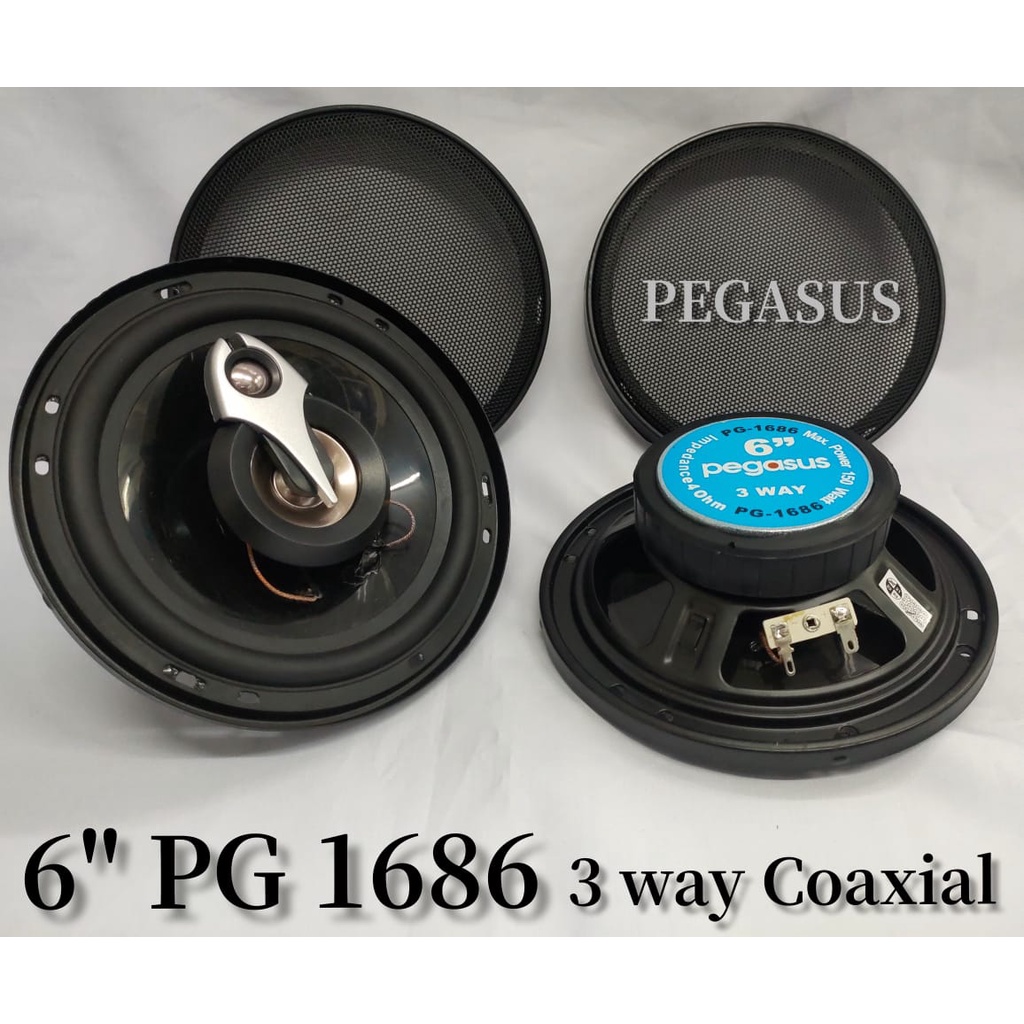 SPEAKER COAXIAL 6 Inch 3 Way PEGASUS PG-1686