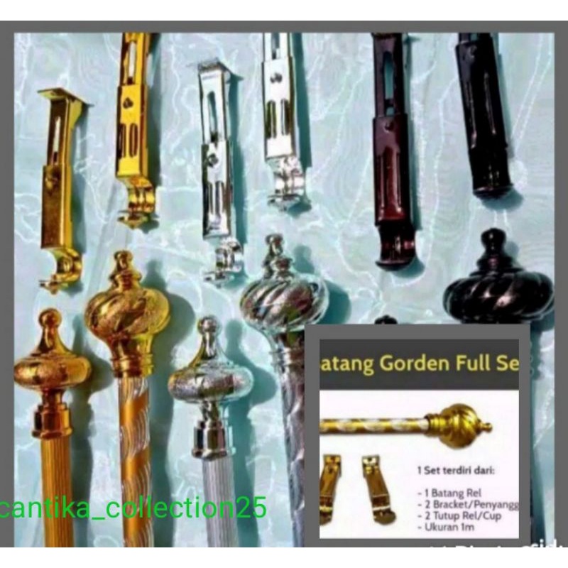 batang gorden besi gorden minimalis full set