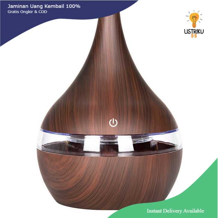 Taffware Air Humidifier Ultrasonic Wood Grain 300ml - Humi K-H98