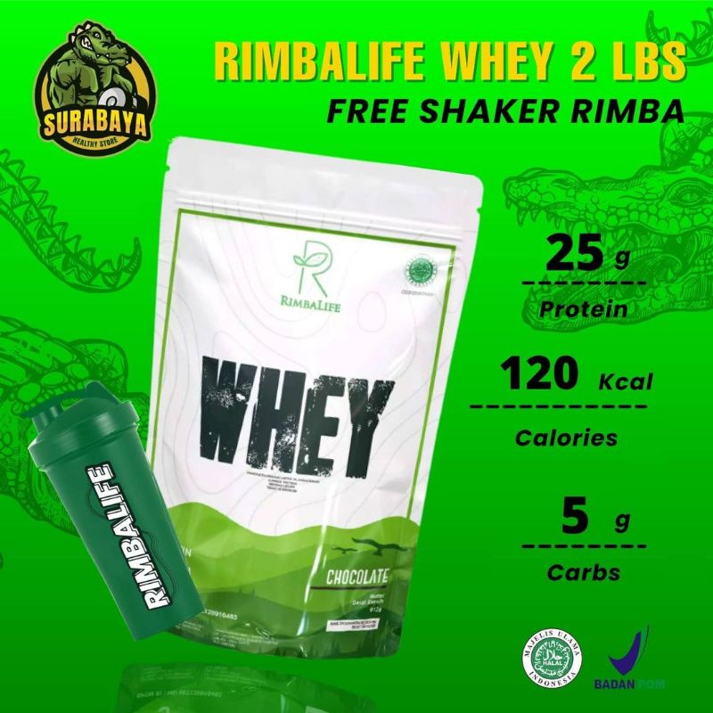 Rimba Whey 3 Lbs 3lbs Whey Protein Rimba Whey 2 Lbs Free 1 Lbs BPOM Halal MUI Muscle First