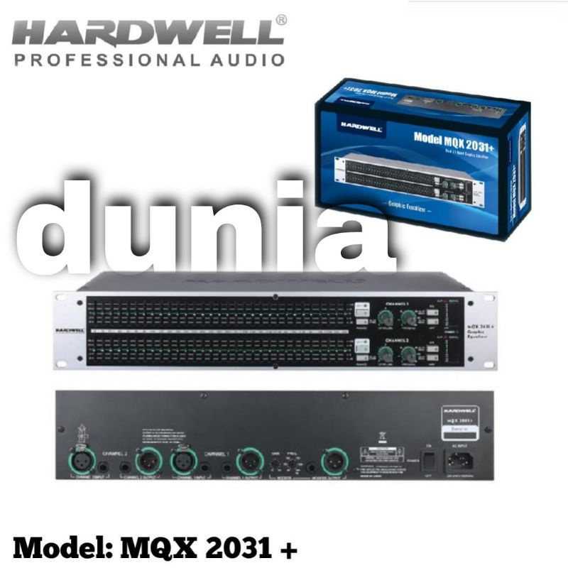 Equaliser Hardwell MQX 2031 + Original Equalizer Hardwell MQX-2031 Plus