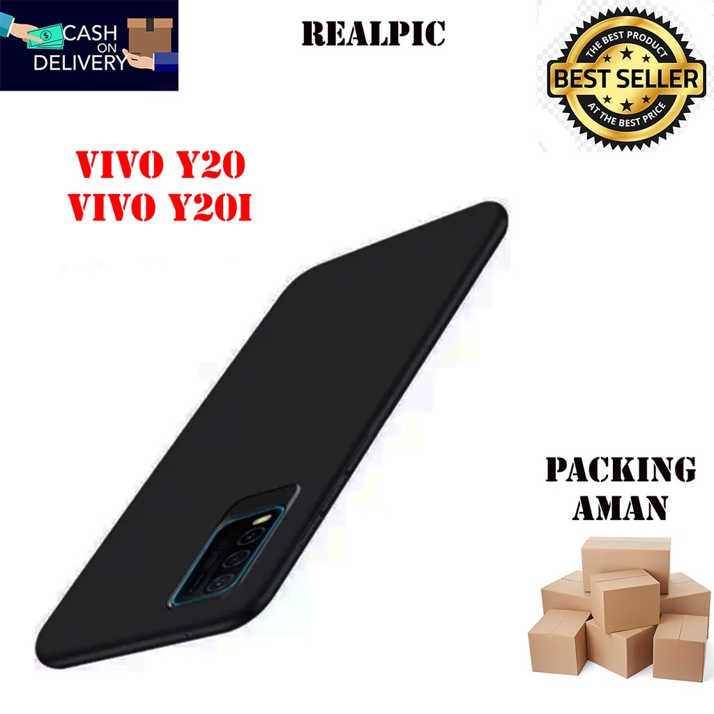 Casing SoftCase Vivo Y20 / Vivo Y20i Black Matte