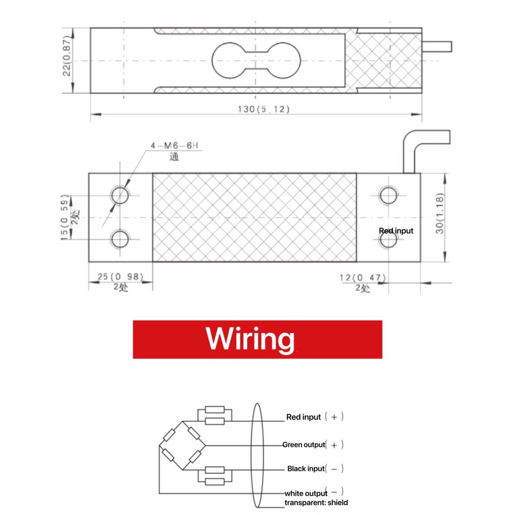 Loadcell Zemic L6D C3 Load Cell Sensor Timbangan Digital