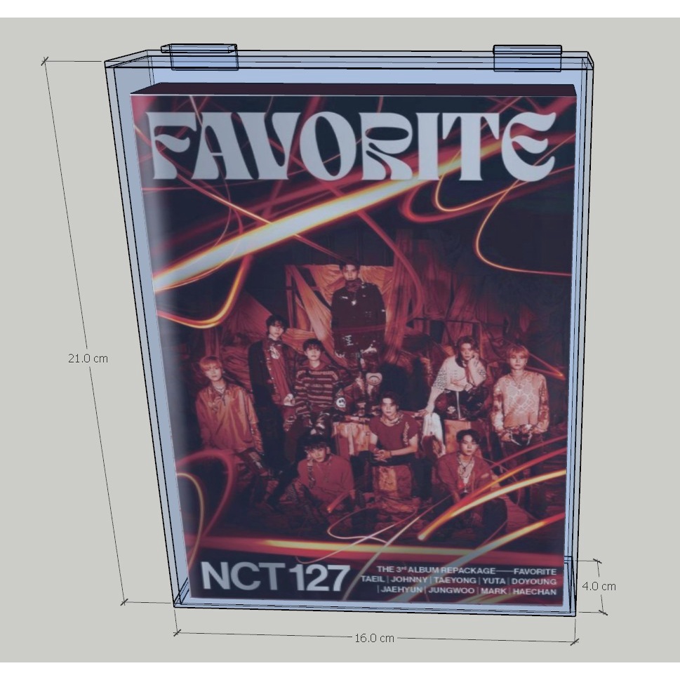 Album NCT 127 FAVORITE / Box Album NCT 127 FAVORITE Akrilik / Box Album Akrilik / Box Album Akrilik 