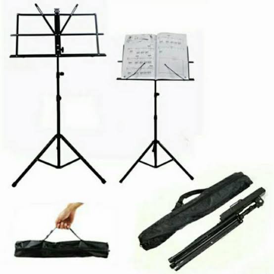 STAND BOOK MUSIK STAND MUSIC STAND LIPAT DUDUKAN BUKU TEMPAT BUKU LIPAT STAND PARTITUR MUSIK