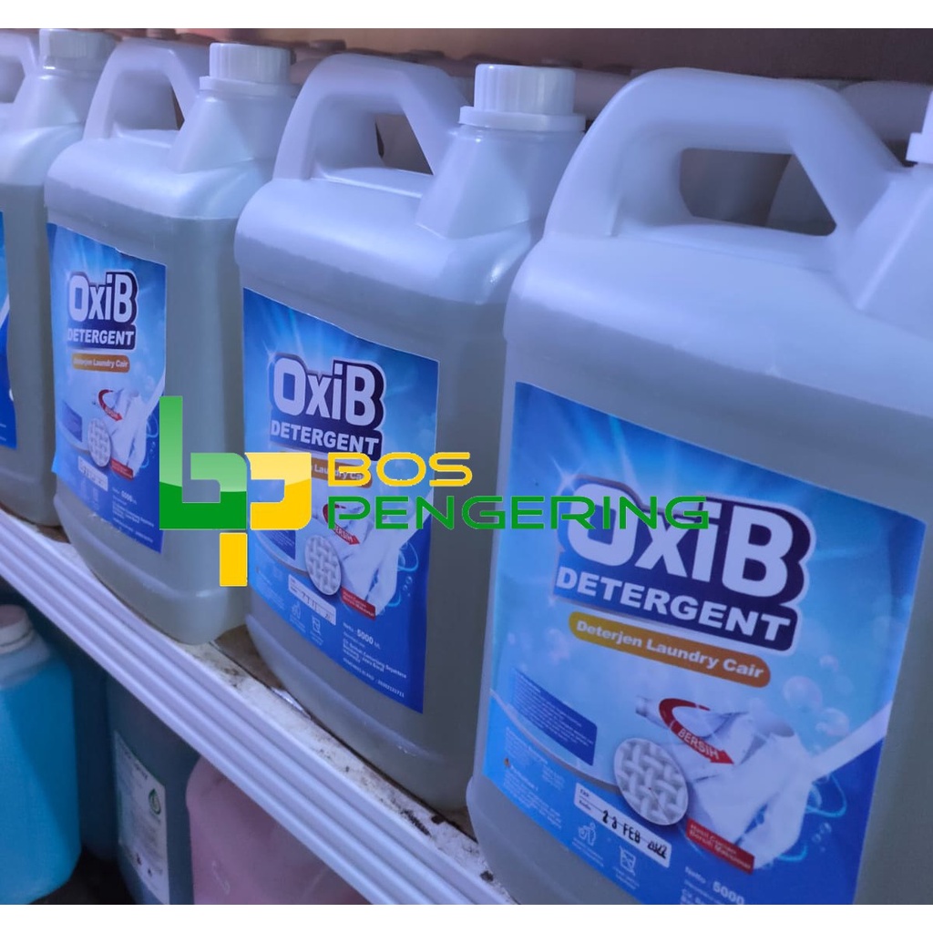 Sabun Cuci Pakaian Deterjen Cair Laundry - OxiB Detergent Matic Biasa 5 Liter Sangat Berkualitas