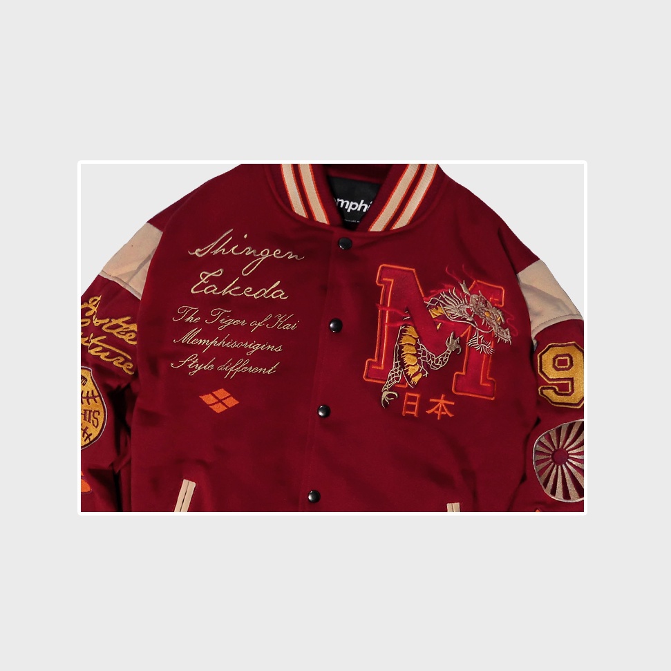 VARSITY JACKET - TAKEDA (full red edition)