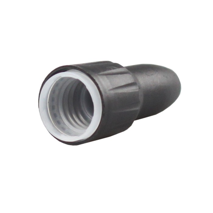 Custom Cap With Tip Neck 18mm - BLACK