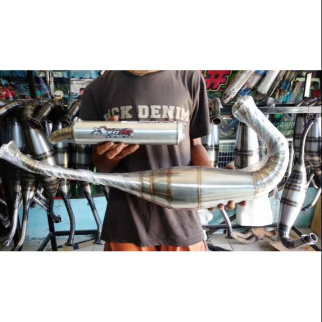 Knalpot Ninja R/RR Stainless terbaru ABRT20 Racing Muffler