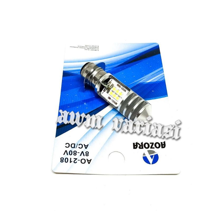 New Lampu motor depan H6 AC DC WARNA PUTIH NYAL motor matic bebek atau universall all motor warna rondom