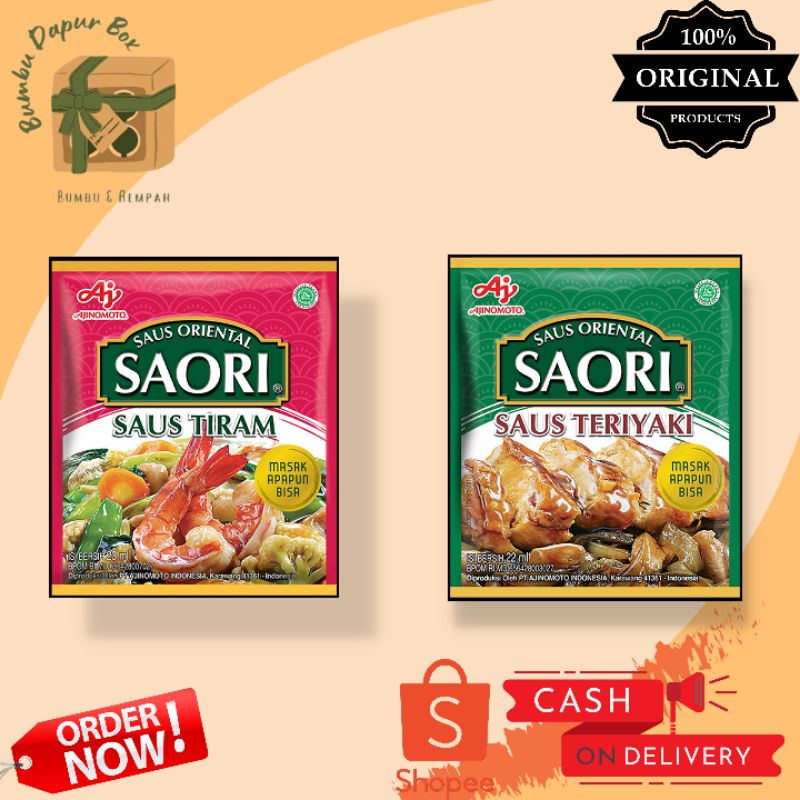 

Saori Saus Tiram Renceng / Saori Saus Teriyaki Sachet Per PCS