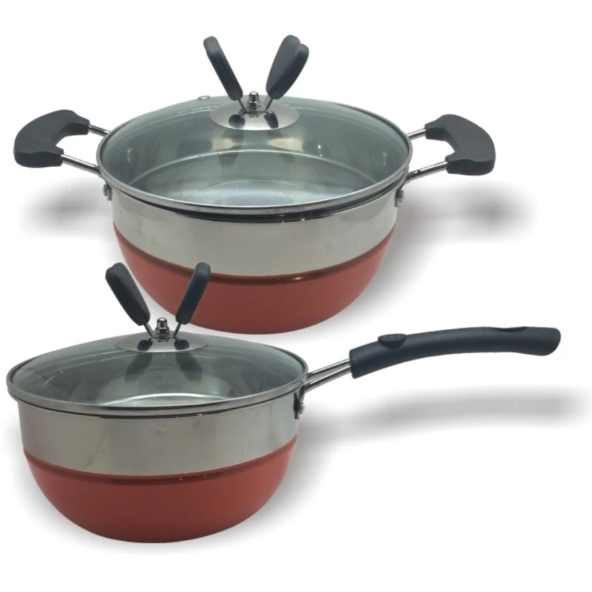 Cyprus PI-0625J Panci Set 2 pcs Orange