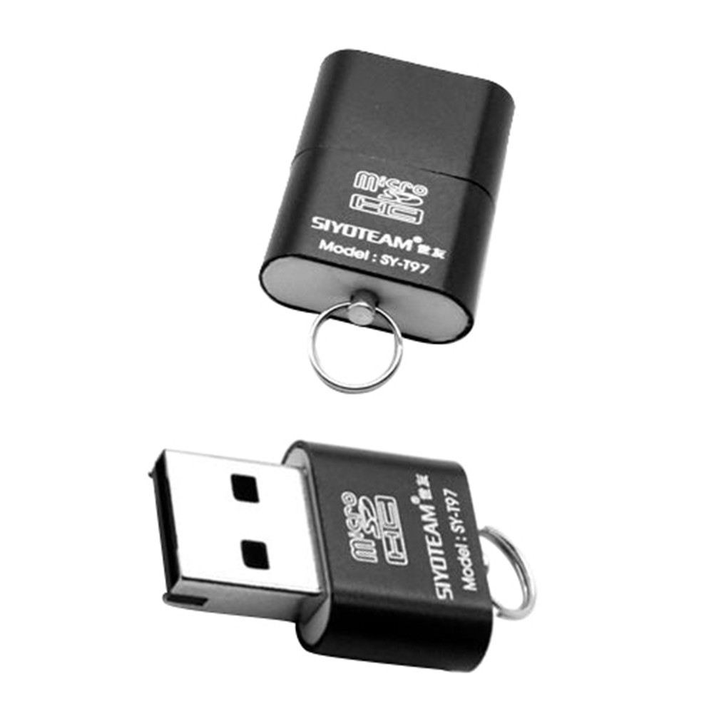 Card Reader Adapter Portable Mini USB 2.0 SD TF T-Flash Memory