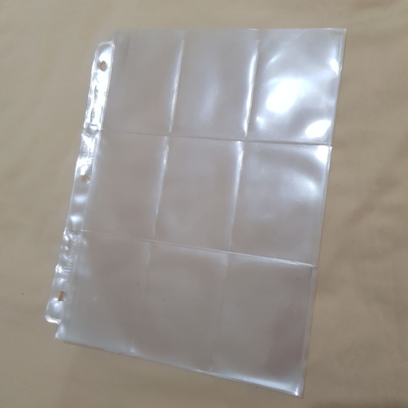 Preloved Ultra Pro Platinum Sleeve 9p 3p 1p pocket 3 Ring Binder A4 Holes Photocard