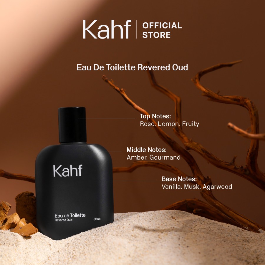 Kahf Revered Oud Pack - Face Wash, Body Wash, &amp; EDT (3 pcs)