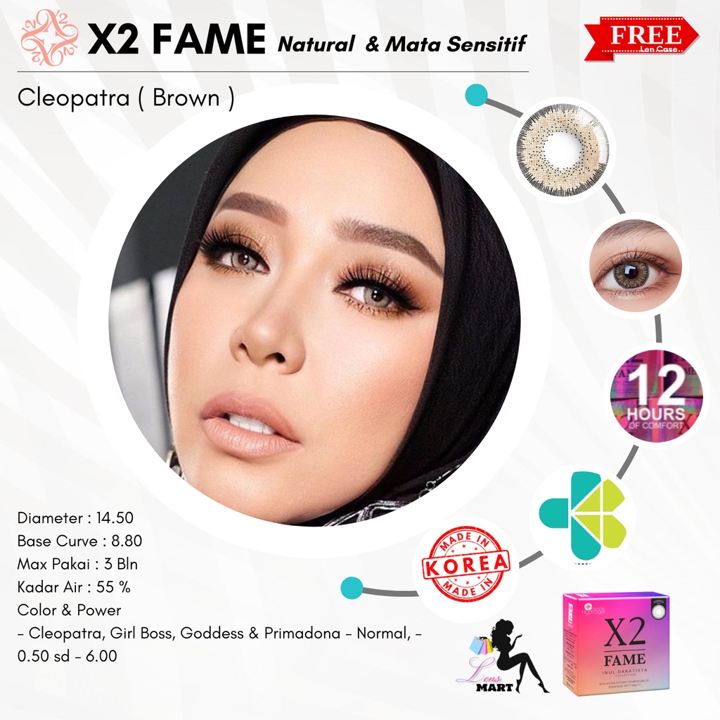 SOFTLENS X2 FAME X INUL DARATISTA - MINUS 3.00 SD 6.00