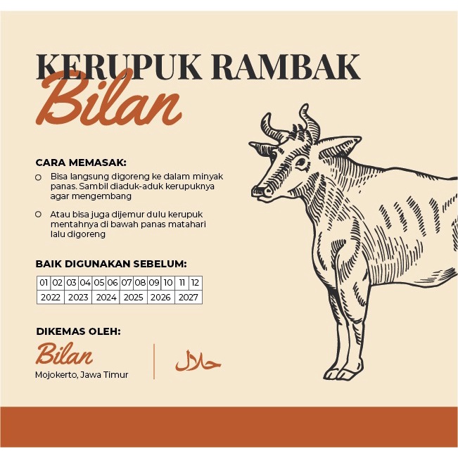 

Kerupuk Rambak (kulit sapi) Mentah khas Mojokerto, Jawa Timur