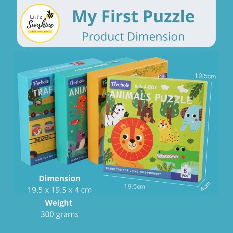 Mainan Edukasi Anak 6 IN 1 BOX PUZZLE Mainan Edukasi Anak Montessori