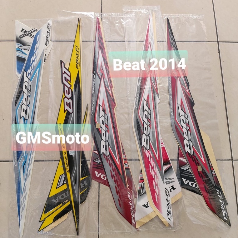 Stiker striping motor Beat 2014 Honda
