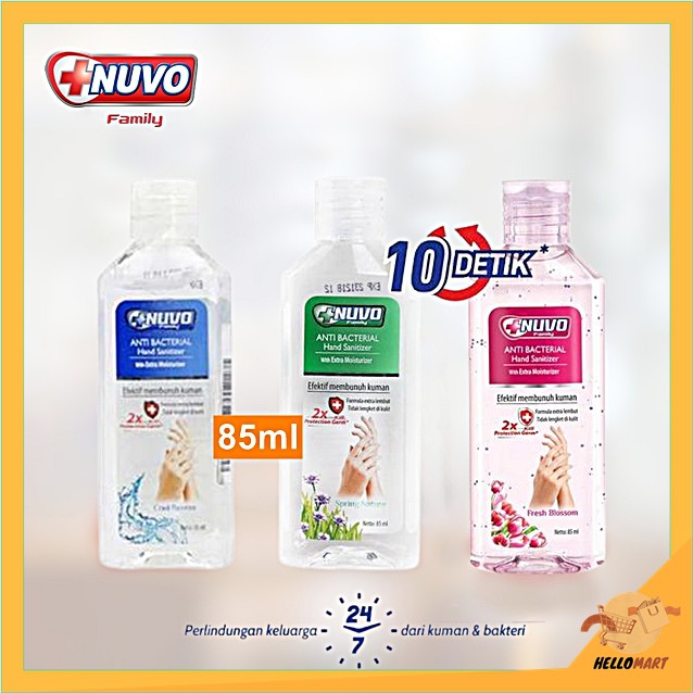 ORIGINAL Nuvo Hand Sanitizer Gel 85ml / Nuvo Handsanitizer Gel / HELLOMARTID