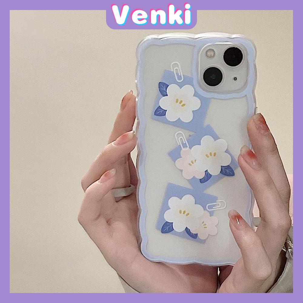 iPhone Case Silicone Soft Case Clear Case Wave Non-Slip Shockproof Camera Full Coverage Protection Flower Simple For iPhone 13 Pro Max iPhone 12 Pro Max iPhone 11 iPhone 7 Plus