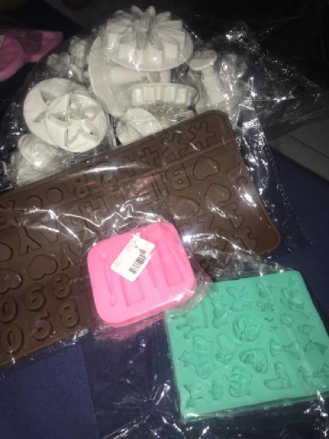 33pcs Cetakan Plunger Fondant Untuk Dekorasi Kue