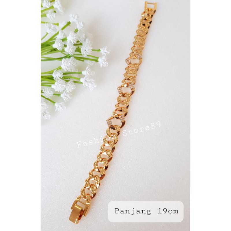 Ready impor Gelang rantai Fashion Xuping rantai tebal xuping impor Tr73R