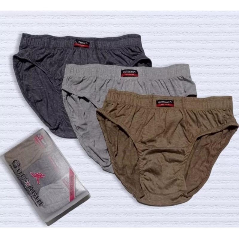 Celana Dalam Pria Merk Gutsman (1 Kotak Isi 3pcs)