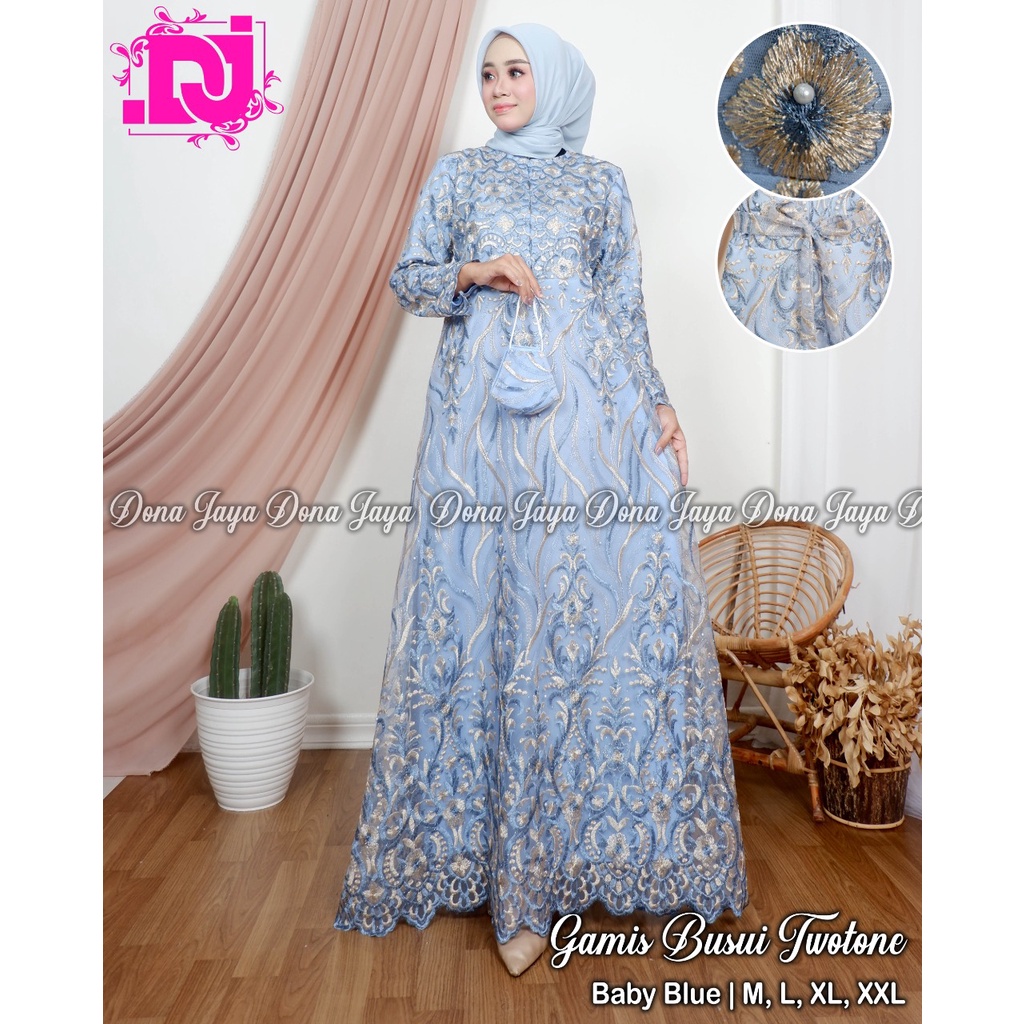 Kebaya Gamis Busui DJ / Gamis / Kebaya Modern / Dress Pesta Kondangan / Gamis Pesta Busui