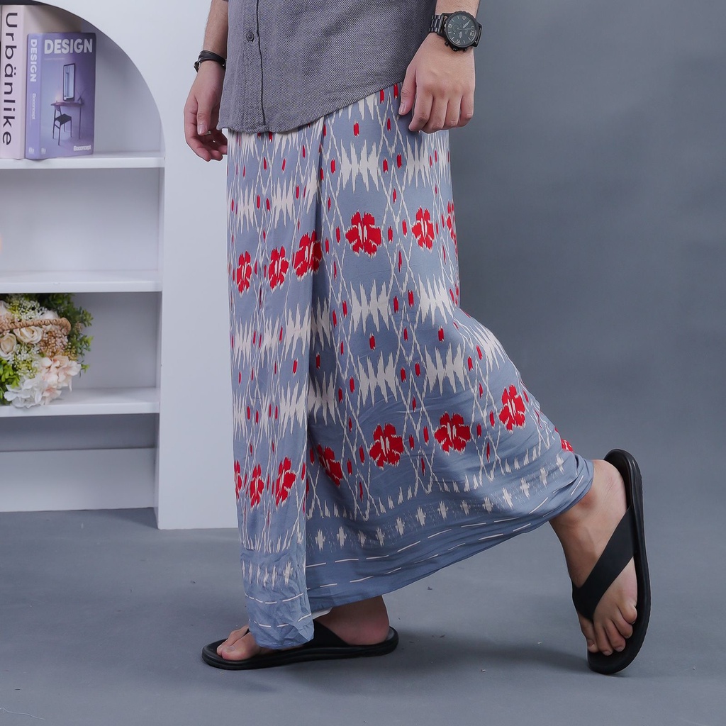 Sarung Goyor Print Super Babagaf Motif D Sarung Rayon Printing Pria Dewasa Fashion Muslim Sarung Santri