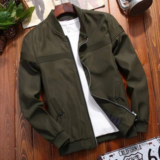 New Jaket bomber polos /jaket bomber trand line /jaket pria /jaket kasual /jaket harrington