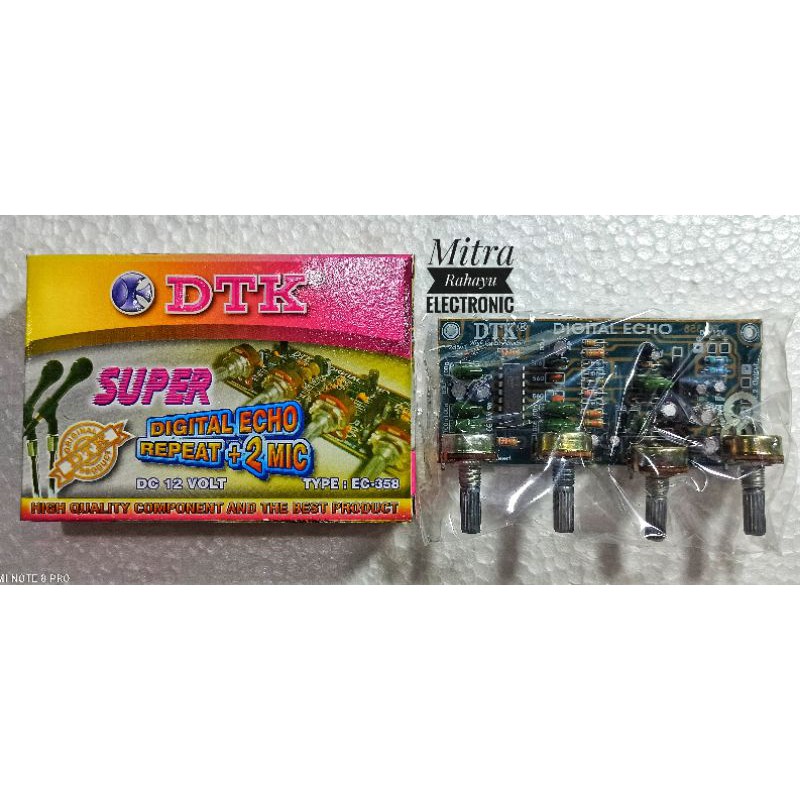 KIT ECHO DTK 2 MIC DIGITAL ECHO REVERB 2 MIC