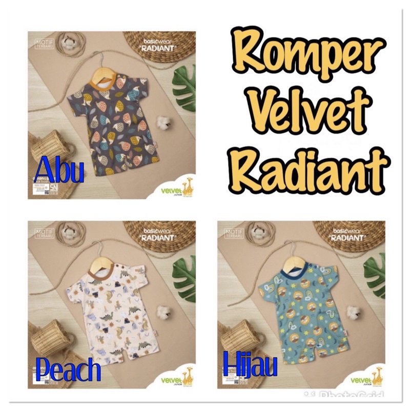 Baju Jumper Romper Bayi VELVET JUNIOR Newborn Bayi Baju Kodok Segiempat Spesial Katun