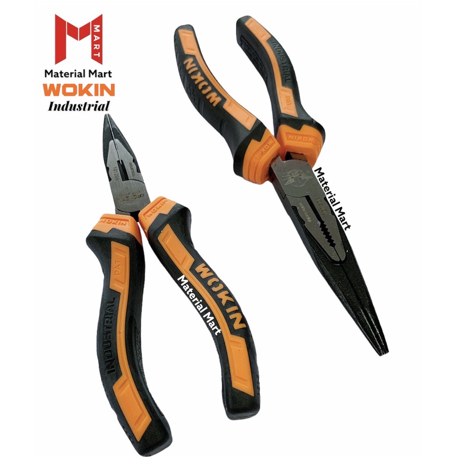 Tang Lancip 8 Inch Wokin | Long Nose Plier 6&quot; | Tang Jepit Runcing 8&quot; | Material Mart