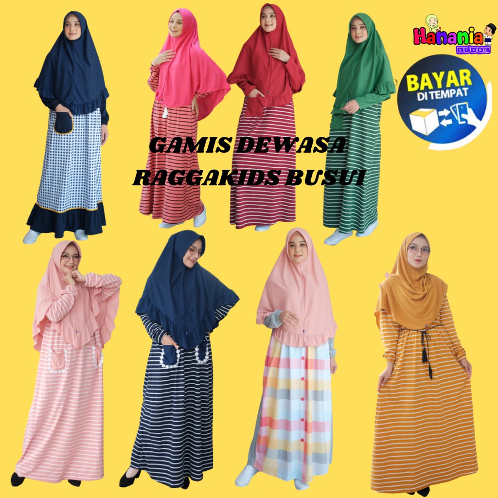 GAMIS BUSUI COUPLE BAHAN KAOS TERBARU DEWASA RAGGAKIDS