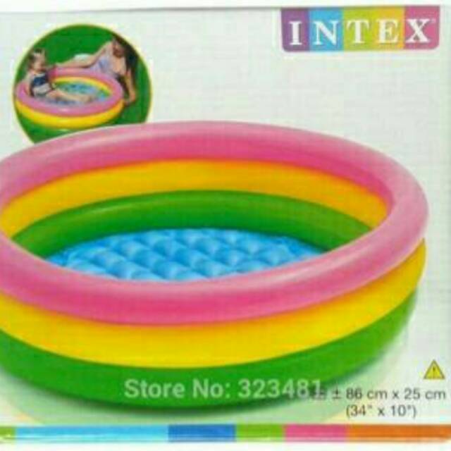 Kolam Renang Angin Merk Intex Kolam Plastik Merk Intex Shopee Indonesia