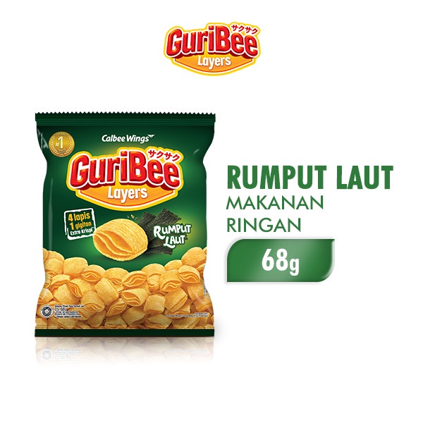 

Guribee Layers Makanan Ringan Rumput Laut 68 gr