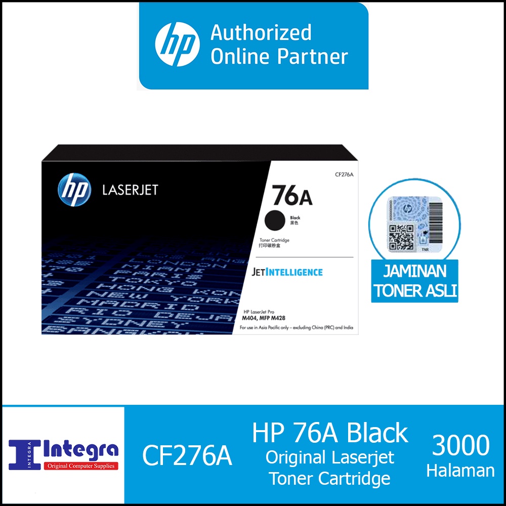 Toner HP 76A Black Original LaserJet Cartridge - CF276A