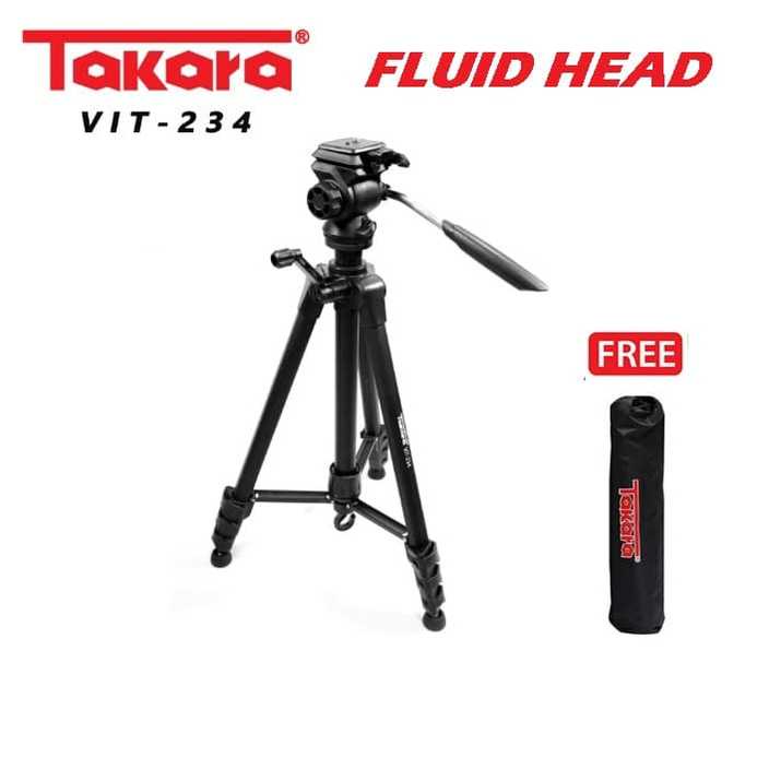 Tripod Takara VIT 234 Fluid Head + Bag Video Tripod