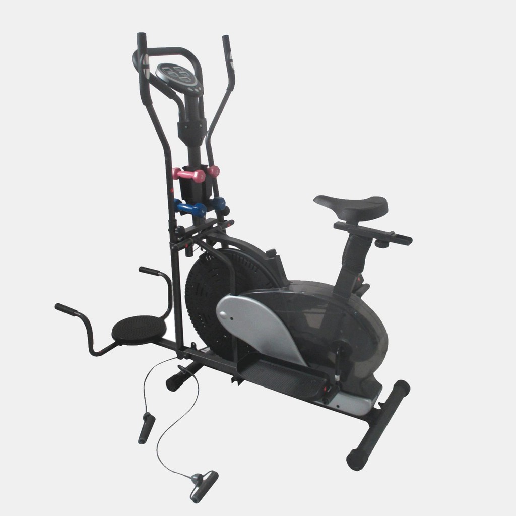 Sepeda Fitnes Statis Orbitrack Transparan 5 Fungsi